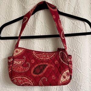 Vera Bradley Red with Paisley Print Purse